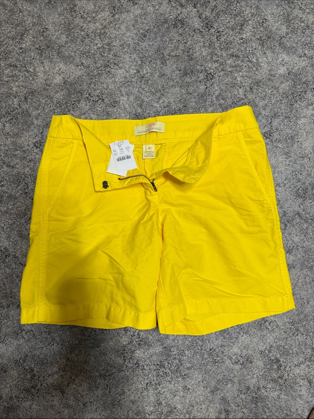 J. Crew Bright Yellow Women's Bermuda Shorts
